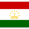 Tadsjikistan - klistermærke til kort