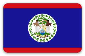 Belize - klistermærke til kort