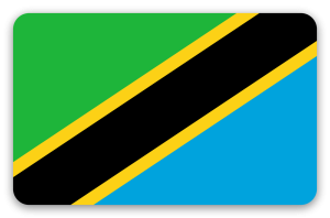 Tanzania - klistermærke til kort