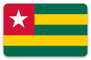 Togo - klistermærke til kort