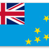 Tuvalu - klistermærke til kort