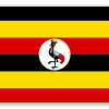 Uganda - klistermærke til kort