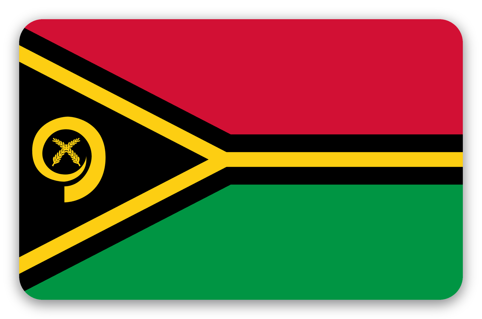 Vanuatu - klistermærke til kort