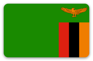 Zambia - klistermærke til kort