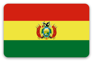 Bolivia - klistermærke til kort