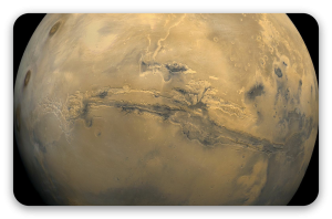 Mars - klistermærke til kort