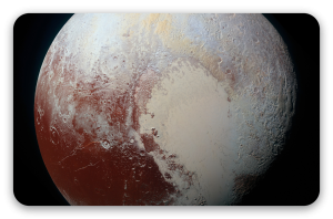 Pluto - klistermærke til kort