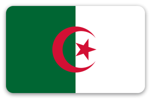 Algeriet - klistermærke til kort