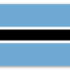 Botswana - klistermærke til kort