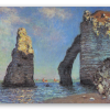 Klippen ved Étretat - klistermærke til kort
