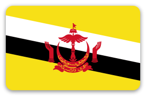 Brunei - klistermærke til kort