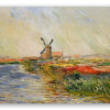 Tulipanmarker i Holland - klistermærke til kort