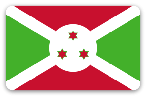 Burundi - klistermærke til kort