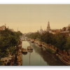 Amsterdam omkring 1900 - klistermærke til kort