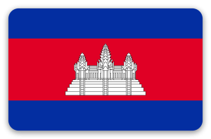 Cambodja - klistermærke til kort