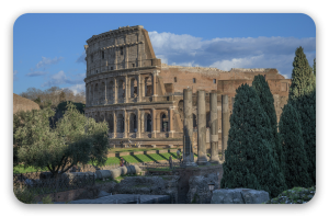 Colosseum - klistermærke til kort