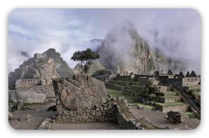 Machu Picchu - klistermærke til kort