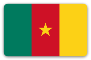 Cameroun - klistermærke til kort