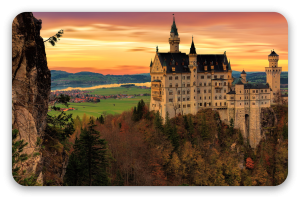 Neuschwanstein - klistermærke til kort