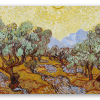 Oliventræer, Vincent van Gogh - klistermærke til kort