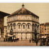 Firenze på fotokrom - klistermærke til kort