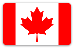 Canada - klistermærke til kort