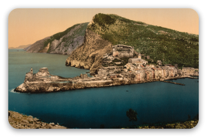 La Spezia på fotokrom - klistermærke til kort
