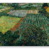 Mark med valmuer (juni 1889), Vincent van Gogh - klistermærke til kort