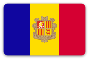Andorra - klistermærke til kort