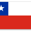 Chile - klistermærke til kort