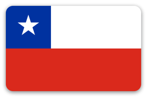 Chile - klistermærke til kort