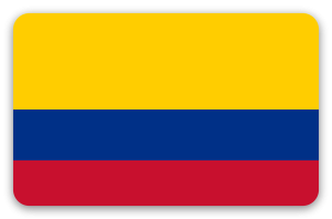 Colombia - klistermærke til kort
