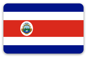 Costa Rica - klistermærke til kort