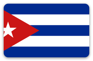 Cuba - klistermærke til kort