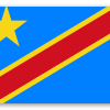 DR Congo - klistermærke til kort