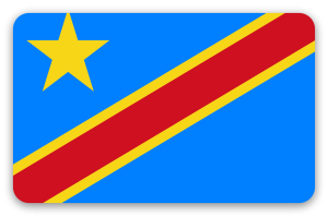 DR Congo - klistermærke til kort