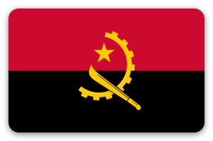Angola - klistermærke til kort