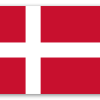 Danmark - klistermærke til kort