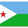 Djibouti - klistermærke til kort