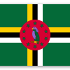 Dominica - klistermærke til kort