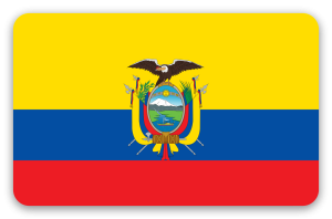 Ecuador - klistermærke til kort