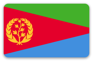 Eritrea - klistermærke til kort