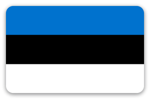 Estland - klistermærke til kort