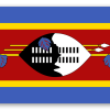 Eswatini - klistermærke til kort