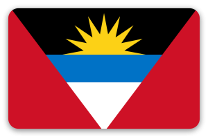 Antigua og Barbuda - klistermærke til kort