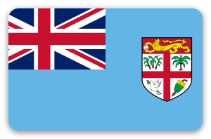 Fiji - klistermærke til kort