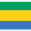 Gabon - klistermærke til kort