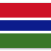 Gambia - klistermærke til kort