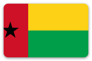 Guinea-Bissau - klistermærke til kort