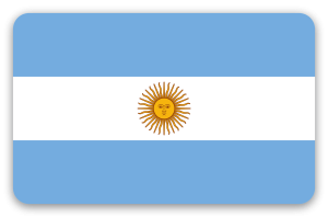 Argentina - klistermærke til kort